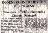 Coolness in raids on N.E. towns