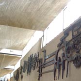 Detail of ceiling and sculpture