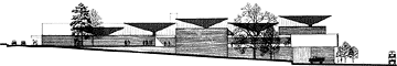 Line drawing of Queensgate Market