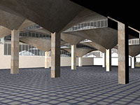 Another early image from the computer model of Queensgate Market